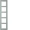 Q.7 cadre en verre blanc 5 fois