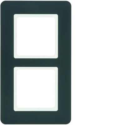 Q.7 Double cadre laqué velours anthracite