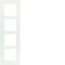 Q.7 Estructura 4 paneles lacado terciopelo blanco