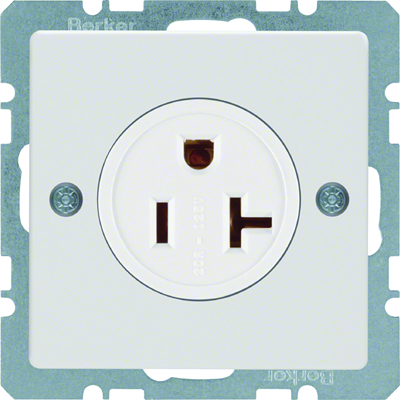 Q.7 Grounded socket "USA/CANADA" NEMA 5-20R snow white