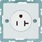 Q.7 Grounded socket "USA/CANADA" NEMA 5-20R snow white