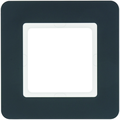 Q.7 Single anthracite velvet lacquered frame