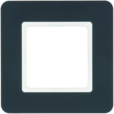 Q.7 Single anthracite velvet lacquered frame