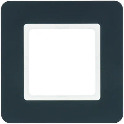 Q.7 Single anthracite velvet lacquered frame