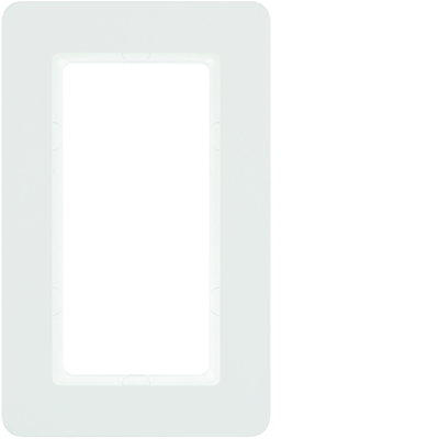 Q.7 Single frame with a large cut-out, white velvet lacquered