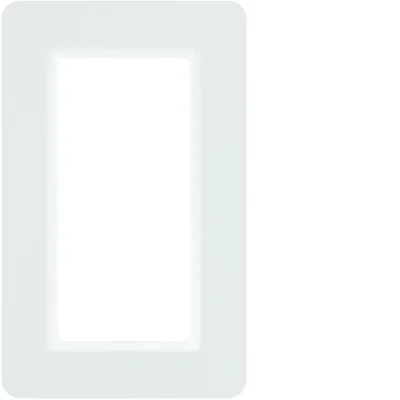 Q.7 Single frame with a large cut-out, white velvet lacquered