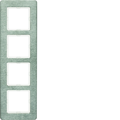 Q.7 Stainless steel 4-gang vertical frame