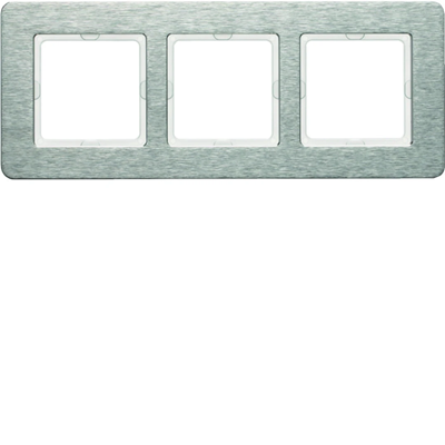 Q.7 Triple horizontal stainless steel frame