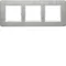 Q.7 Triple horizontal stainless steel frame