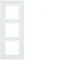 Q.7 Triple white velvet lacquered frame