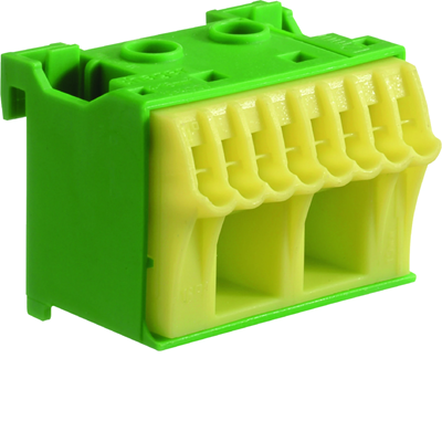 QC terminal block, green, 10 terminals
