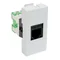 QD 45x22,5-RJ-12 - RJ-12-Buchsen-Einzelmodul-Set
