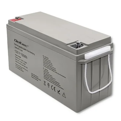 Qoltec AGM-Batterie | 12 V | 150 Ah | 40,1 kg | Wartungsfrei | Leistungsstark | Langlebig | Für USV, Wohnmobil, Boot, Heizung