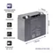 Qoltec AGM-Batterie | 12 V | 17 Ah | Wartungsfrei | Effizient | Langlebig | Für USV, Roller