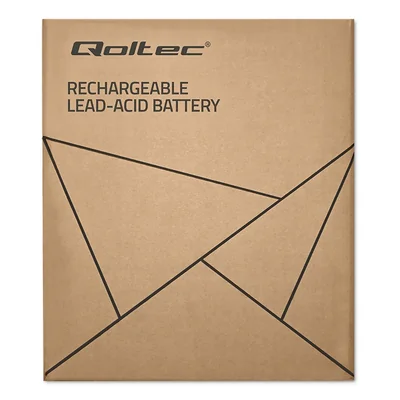 Qoltec AGM-Batterie | 12 V | 45 Ah | Wartungsfrei | Leistungsstark | Langlebig | Für USV, Wohnmobil, Boot, Heizung