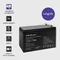 Qoltec AGM-Batterie | 12 V | 7 Ah | Wartungsfrei | Effizient | Langlebig | Für USV, Sicherheitssysteme