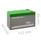 Qoltec AGM-Batterie | 12 V | 9 Ah | Wartungsfrei | Effizient | Langlebig | Für USV, Sicherheitssysteme