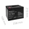 Qoltec AGM Battery | 12V | 80Ah | 23.5kg | Maintenance-free | Powerful | LongLife | for UPS, camper, boat, furnace
