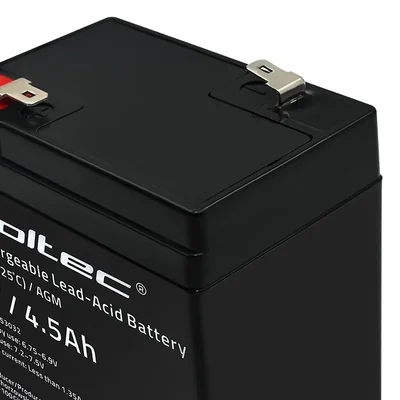 Qoltec AGM Battery | 6V | 4.5Ah | Maintenance-free | Efficient | LongLife | for UPS, scales, cash registers