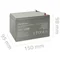 Qoltec Akumulator AGM | 12V | 12Ah | Bezobsługowy | Wydajny | LongLife | do UPS, security