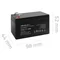 Qoltec Akumulator AGM | 12V | 1.3Ah | Bezobsługowy | Wydajny | LongLife | do UPS, wagi, kasy