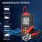 Qoltec Digitaler Batterietester mit LCD-Anzeige | 12 V | 24 V | 3 Ah–200 Ah