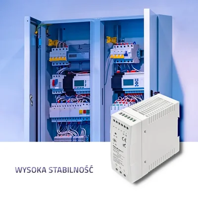 Qoltec DIN Rail Power Supply | 60W | 24V | 2.5A | White | Slim