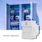 Qoltec DIN Rail Power Supply | 92W | 24V | 3.83A | Gray
