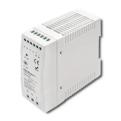 Qoltec DIN-Schienen-Netzteil | 60 W | 24 V | 2,5 A | Weiß | Schlank