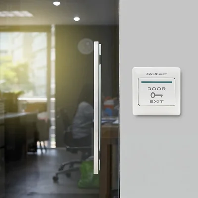 Qoltec Exit Button | White