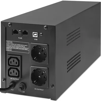 Qoltec Line Interactive UPS | Monolith | 1500VA | 900W | LCD | USB | RJ45