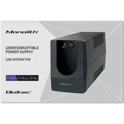 Qoltec Line Interactive USV | Monolith | 650 VA | 360 W