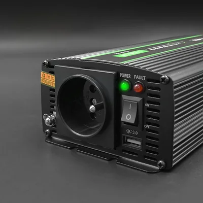 Qoltec Monolith Voltage Converter | 600W | 1200W | 12V to 230V | Pure Sinus