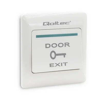 Qoltec Notausgangstaster | Weiß