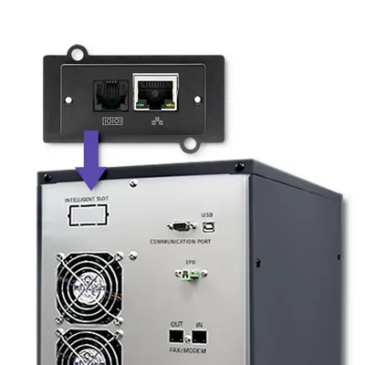 Qoltec Online UPS | Pure Sine Wave | 10kVA | 8kW | LCD | USB