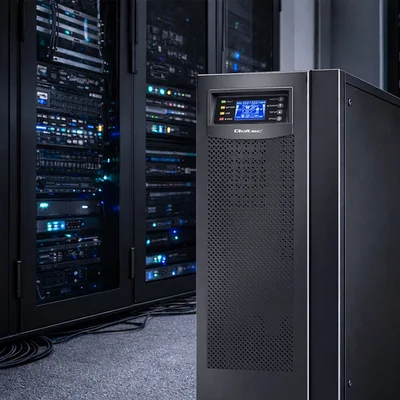 Qoltec Online-USV | Reine Sinuswelle | 10 kVA | 8 kW | LCD | USB
