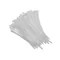 Qoltec Reusable Cable Ties/Zip Ties | 4.8*200mm | Nylon66 UV | White