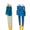 Qoltec SC/UPC - LC/UPC optický patchcord | Singlemode | 9/125 | G652D | Duplex | 3m