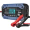 Qoltec Smart charger for STD AGM GEL LiFePO4 batteries | Rectifier with repair function | 12-24V | 10A | LCD | 9-step charging