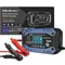 Qoltec Smart charger for STD AGM GEL LiFePO4 batteries | Rectifier with repair function | 12-24V | 10A | LCD | 9-step charging