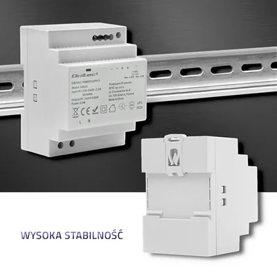 Qoltec Zasilacz na szynę DIN | 92W | 24V | 3.83A | Szary