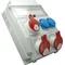 Quadro 1x32A 5p 2x16A 5p 2x250V finestra