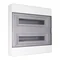 Quadro di distribuzione a montaggio superficiale SRn-36/2 bianco, trasparente