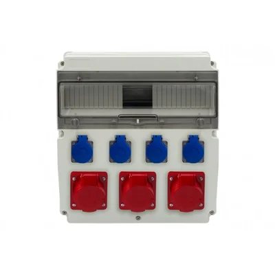 Quadro di distribuzione CAJA 15M - prese 16A 5p, 2x32A 5p, 4x230V IP44