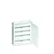 Quadro di distribuzione completo a incasso FW, 4 file, 104 moduli, classe II