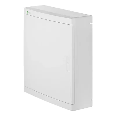 Quadro di distribuzione multimediale ELEGANT 2x12, montaggio a superficie, IP 40 - bianco