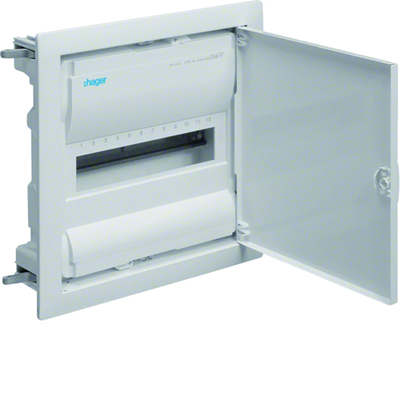 Quadro Volta IP30 per pareti in cartongesso. 1 fila 12 moduli