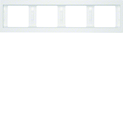 Quadruple horizontal white frame