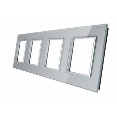 Quadruple silver glass frame