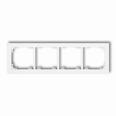 Quadruple universal frame, white